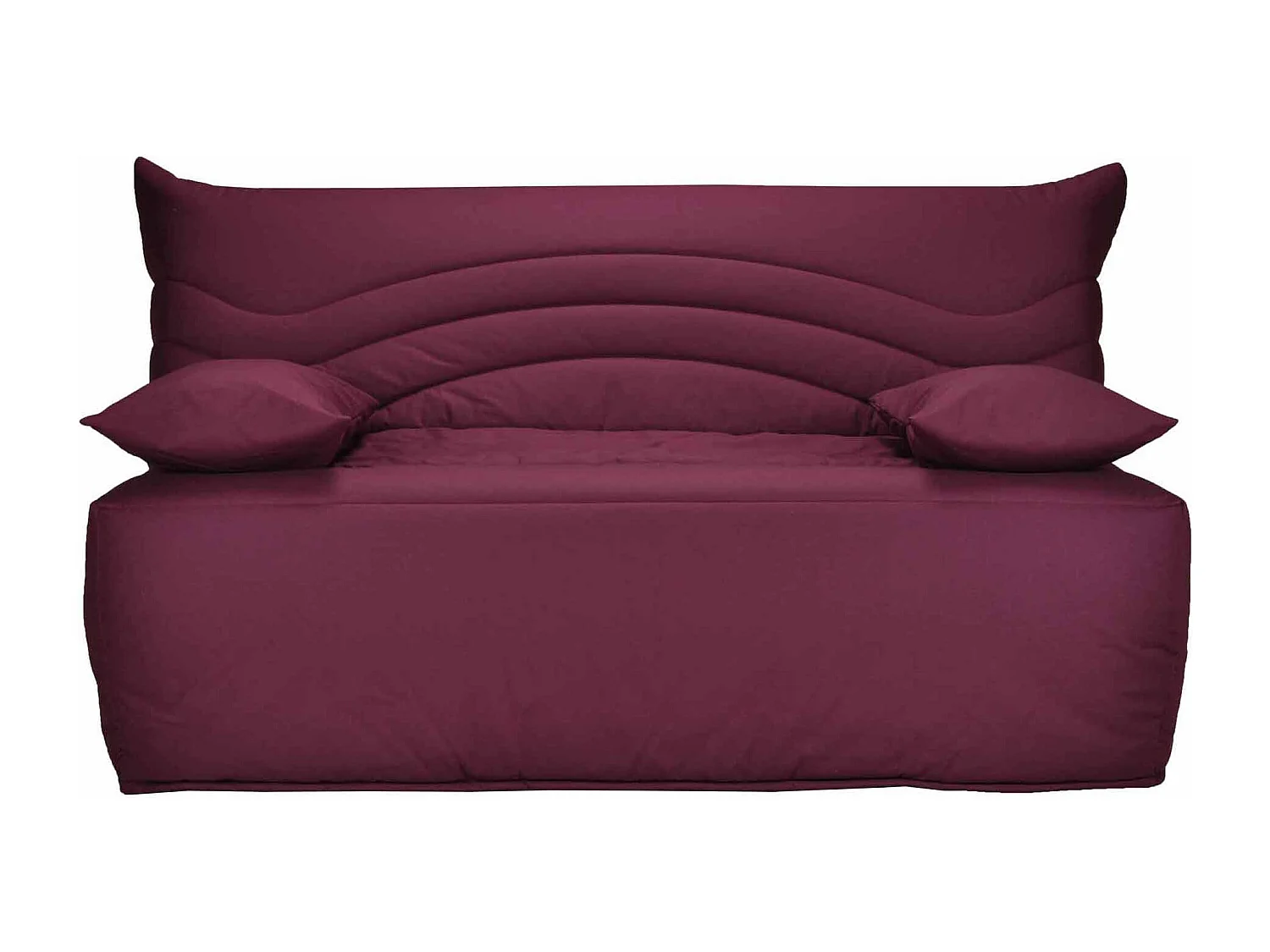Banquette BZ microfibre 160x200 Matelas Starconfort 12cm Brioca-Couleur Rouge