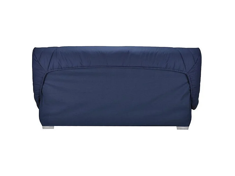 Banquette Clic Clac tissu matelas Bultex 14cm avec rangement Bary-Couleur Jaune curry-140x190