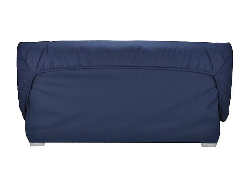Banquette Clic Clac tissu matelas Bultex 14cm avec rangement Bary-Couleur Jaune curry-140x190