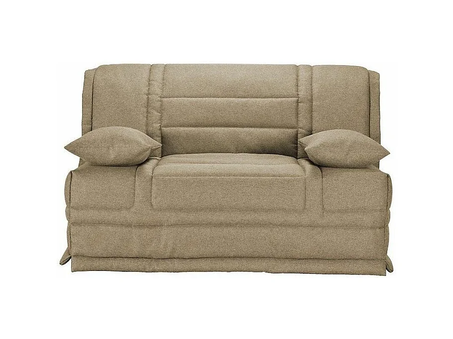 Banquette BZ tissu matelas Starconfort 15cm Pardo-Couleur Beige-140x200