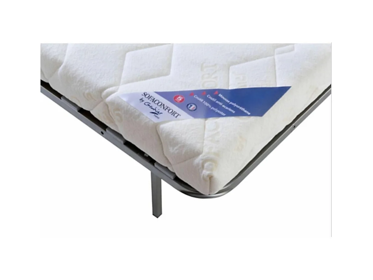 Fauteuil BZ 1 place microfibre matelas 12cm Venus-Couleur Beige clair