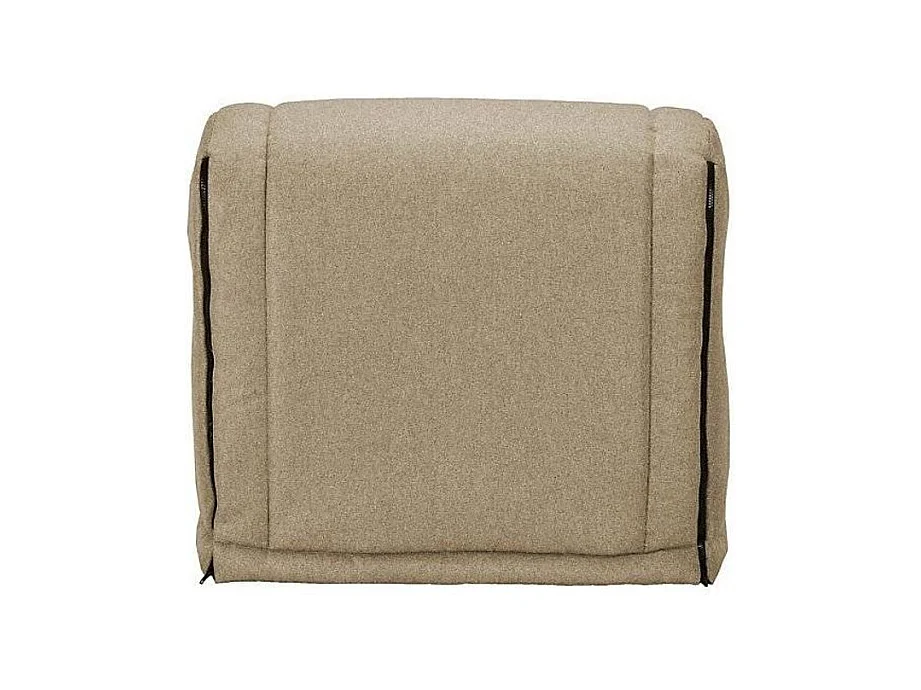 Fauteuil BZ 1 place microfibre matelas 12cm Venus-Couleur Beige clair