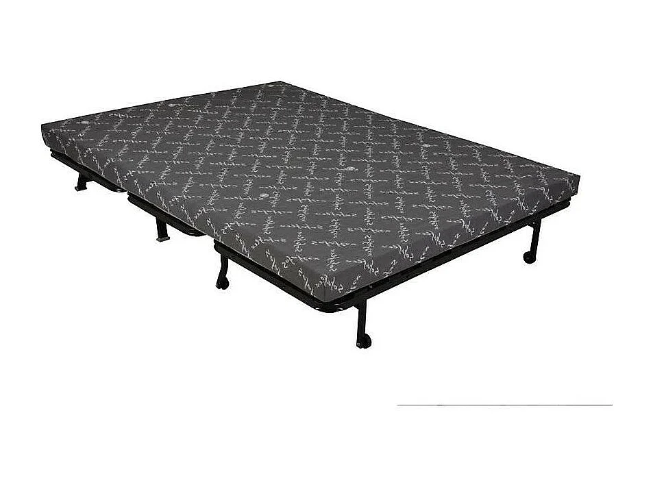 Banquette BZ tissu matelas Sofaconfort 9cm Optale 143cm-Couleur Bleu turquoise