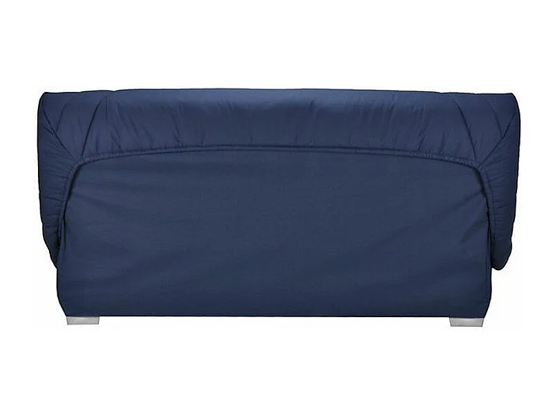 Banquette Clic Clac tissu matelas Bultex 14cm avec rangement Bary-Couleur Jaune ambre-130x190