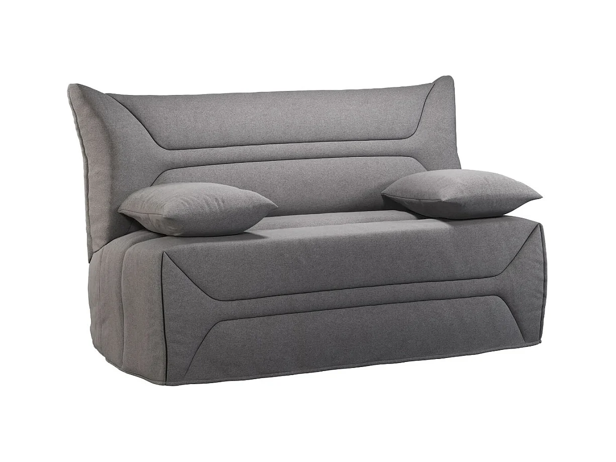 BZ bank Matrasstof 12 cm 140x190 cm Zilo-Kleur Lichtgrijs-Opslagruimte Zonder opslag