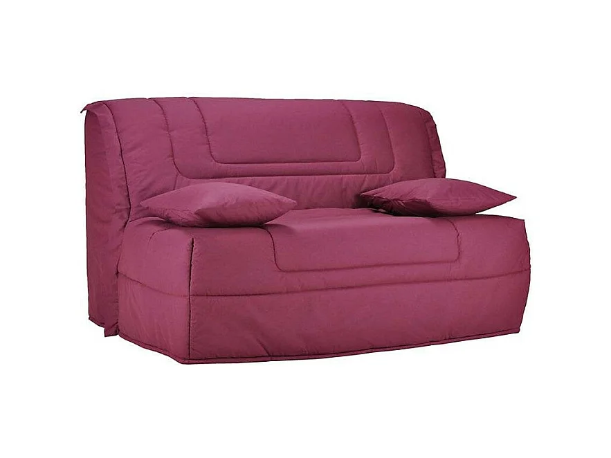 BZ zitbank Bultex matrasstof 12 cm 140x190 cm Bounty-Kleur Framboos-Opslagruimte Met opbergruimte