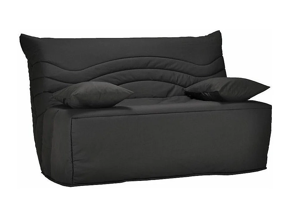 Banquette BZ microfibre 140x200 matelas 12cm Brioca-Couleur Taupe