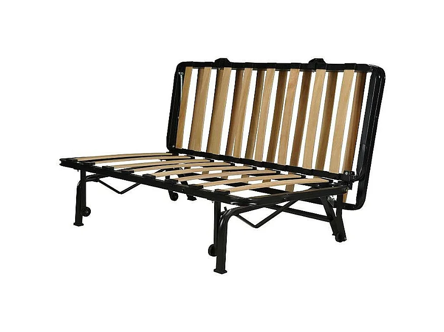 Banquette BZ tissu matelas Bultex 12cm 140x190 Bounty-Couleur Rouge-Coffre de rangement Avec rangement