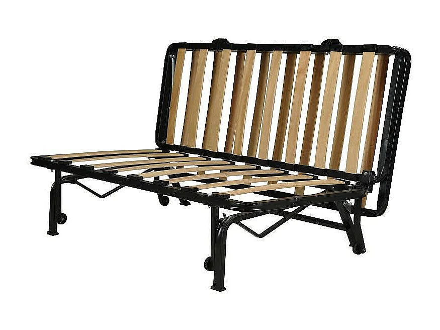 Banquette BZ tissu matelas Bultex 12cm 140x190 Bounty-Couleur Rouge-Coffre de rangement Avec rangement