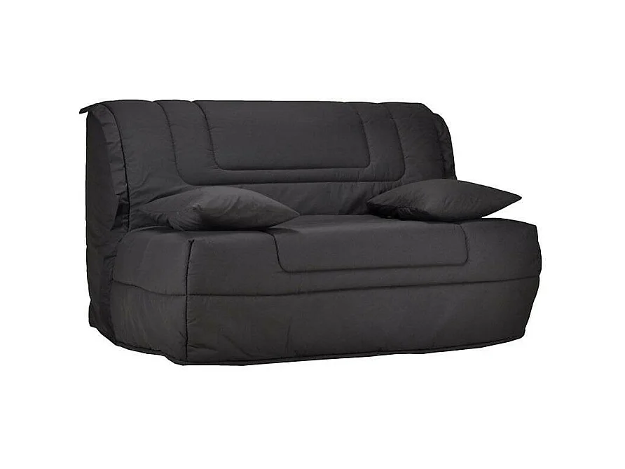 BZ zitbank Bultex matrasstof 12 cm 140x190 cm Bounty-Kleur Donkergrijs-Opslagruimte Met opbergruimte