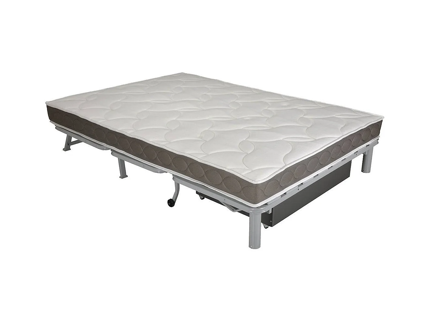 BZ zitbank Bultex matrasstof 12 cm 140x190 cm Bounty-Kleur Donkergrijs-Opslagruimte Met opbergruimte