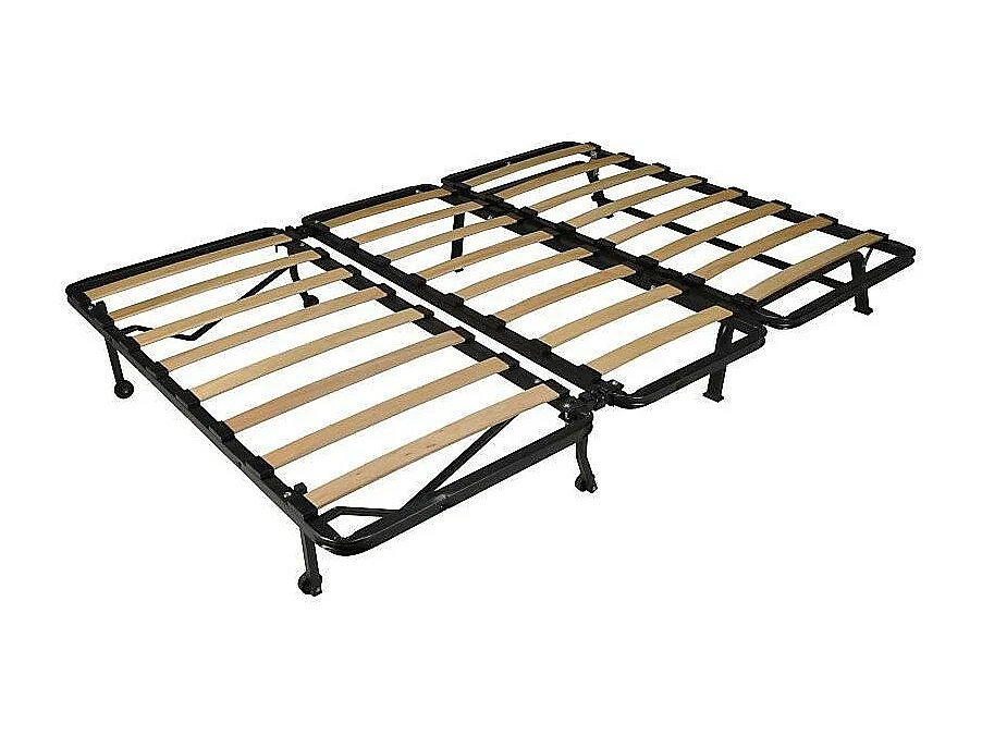 Banquette BZ tissu matelas Bultex 12cm 140x190 Bounty-Couleur Gris foncé-Coffre de rangement Avec rangement