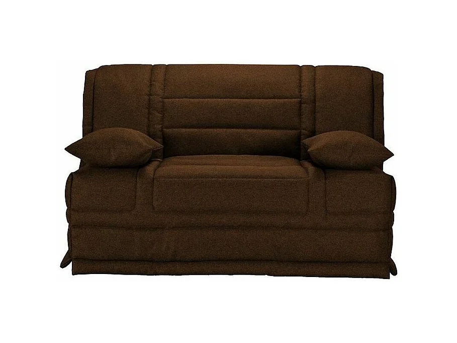 Banquette BZ tissu matelas Starconfort 15cm Pardo-Couleur Marron-160x200-Coffre de rangement Avec rangement