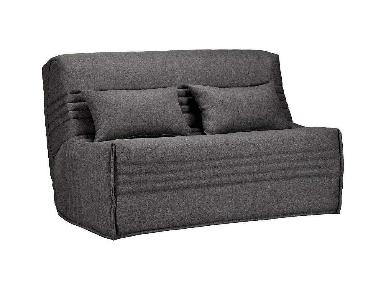 BZ bankstof 140x200 cm Bultex matras 15 cm Celia-Kleur Donkergrijs-Opslagruimte Met opbergruimte