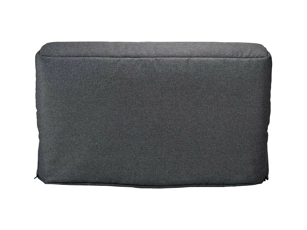 BZ bankstof 140x200 cm Bultex matras 15 cm Celia-Kleur Donkergrijs-Opslagruimte Met opbergruimte