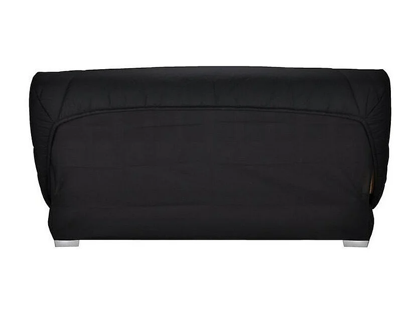 Banquette Clic-clac tissu 130x190 matelas Bultex 14cm avec rangement Zéa-Couleur Bleu foncé