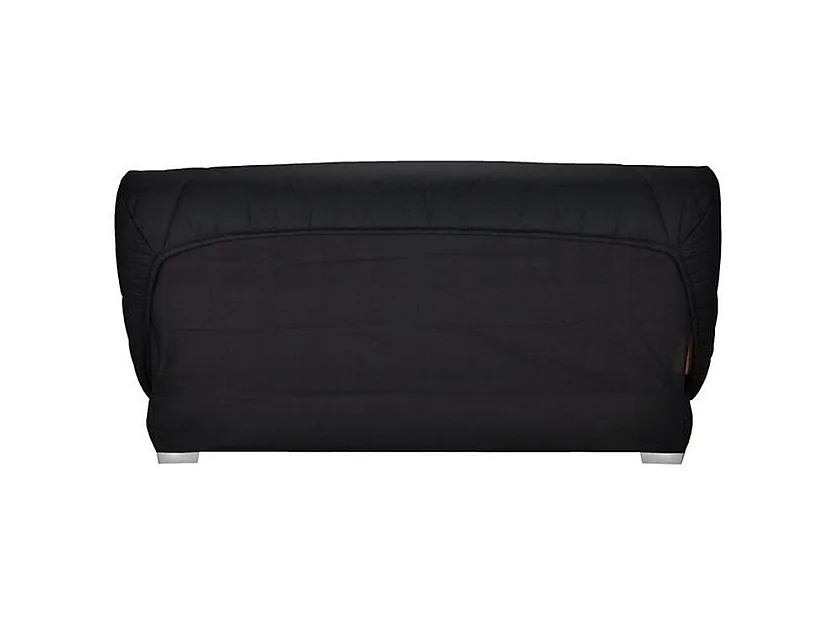 Banquette Clic-clac tissu 130x190 matelas Bultex 14cm avec rangement Zéa-Couleur Bleu foncé