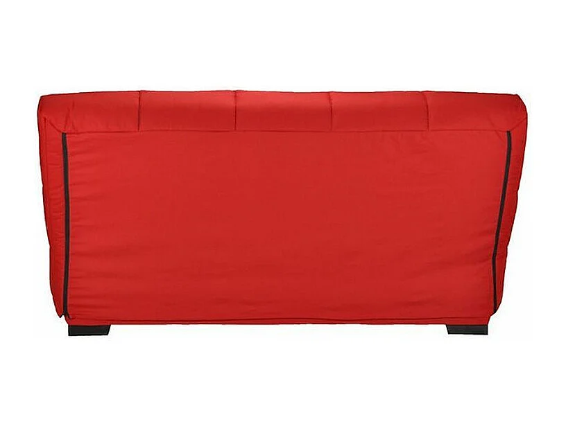 Canapé clic clac tissu avec rangement matelas Starconfort 15cm Lina 193cm-Couleur Marron Foncé