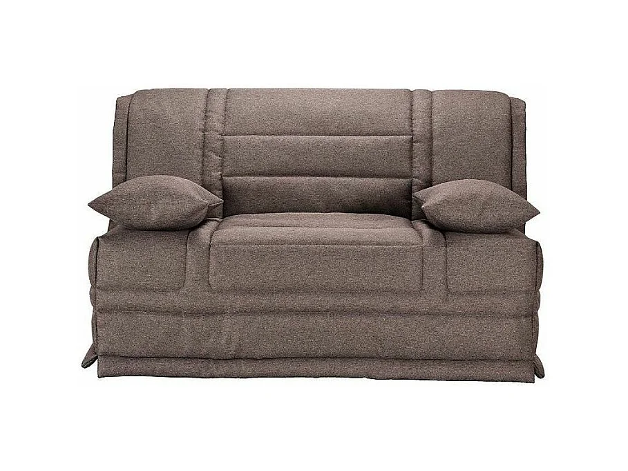 Banquette BZ tissu matelas 12cm Venus-Couleur Taupe-160x200