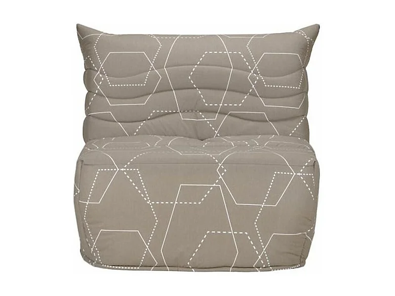 BZ taupe bedrukte bank 90x190 cm Starconfort matras 12 cm Kadria