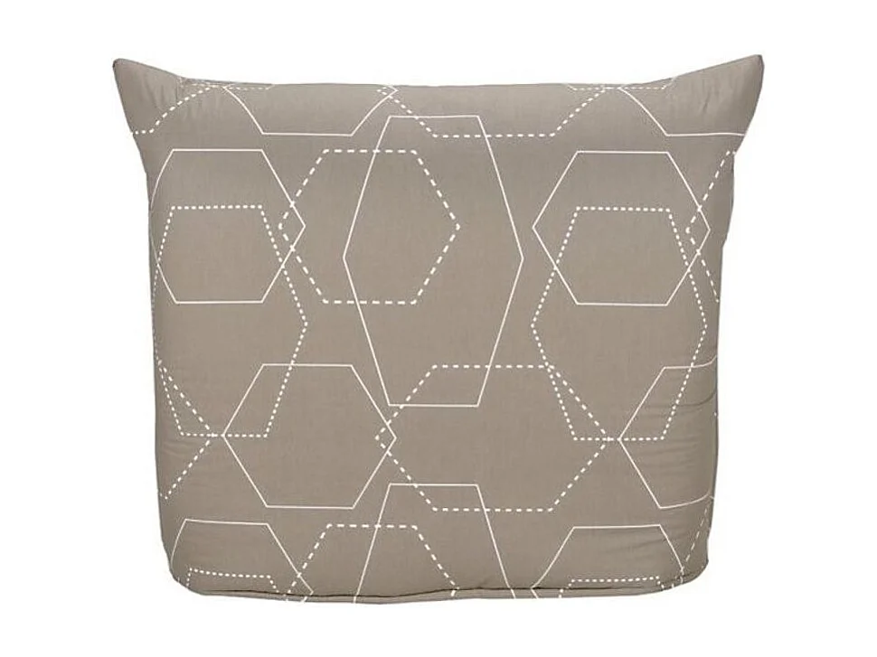 BZ taupe bedrukte bank 90x190 cm Starconfort matras 12 cm Kadria