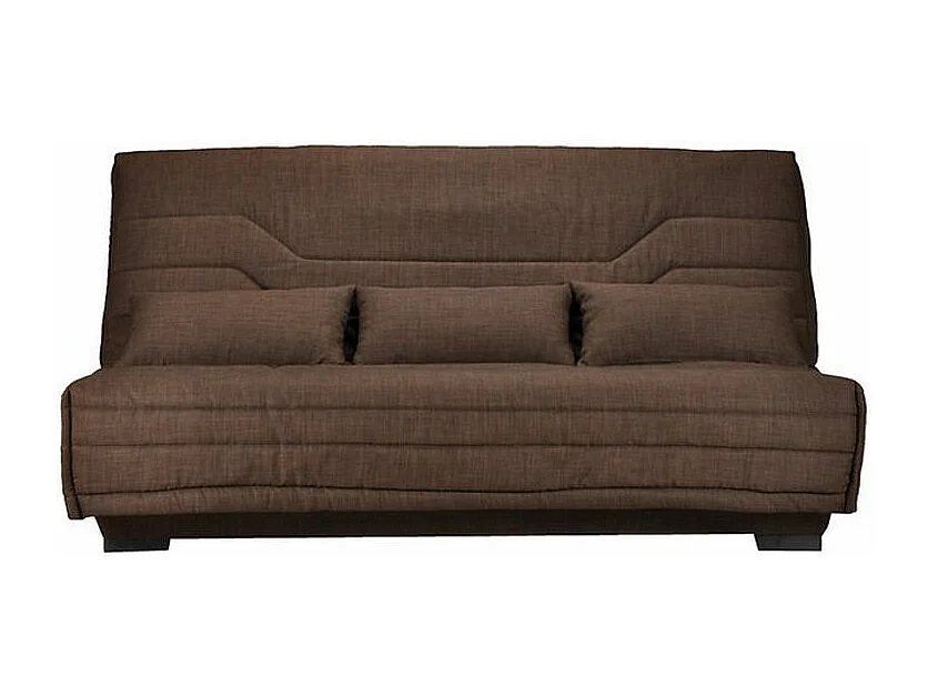 Clic Clac microvezelbank met Bultex matrasbox 15 cm Bianca 140x200 cm-Kleur Donkergrijs