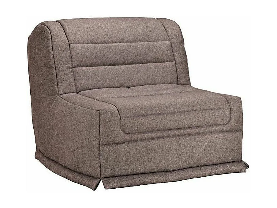 Fauteuil BZ 1 place 90x190 tissu matelas 12cm Venus-Couleur Taupe