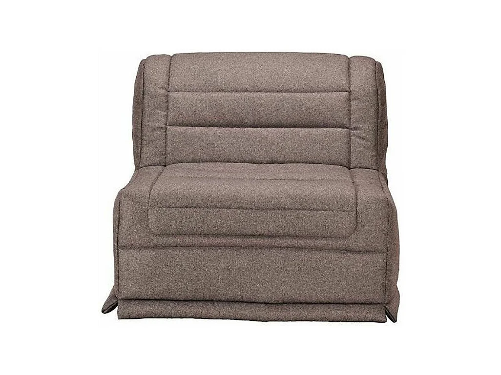 Fauteuil BZ 1 place 90x190 tissu matelas 12cm Venus-Couleur Taupe