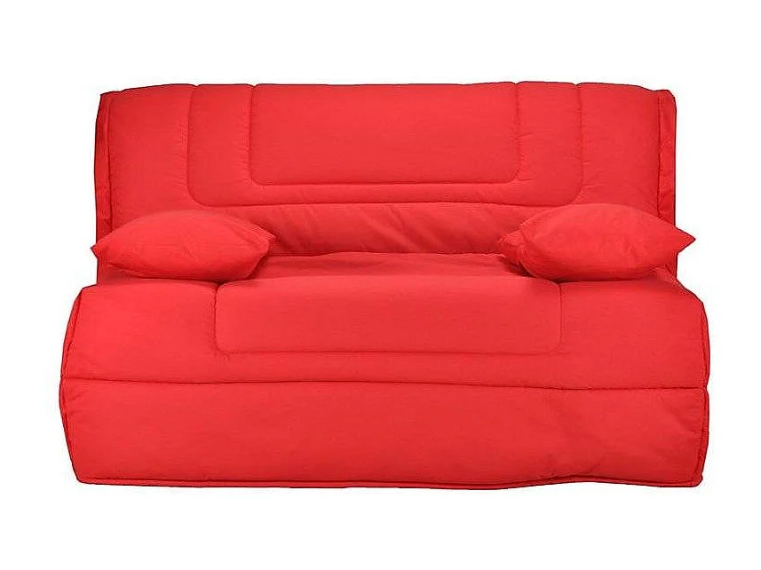 Banquette BZ tissu matelas Bultex 12cm 140x190 Bounty-Couleur Rouge