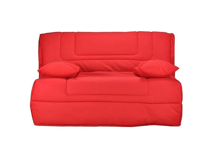 Banquette BZ tissu matelas Bultex 12cm 140x190 Bounty-Couleur Rouge