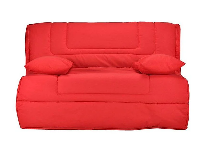 Banquette BZ tissu matelas Bultex 12cm 140x190 Bounty-Couleur Rouge