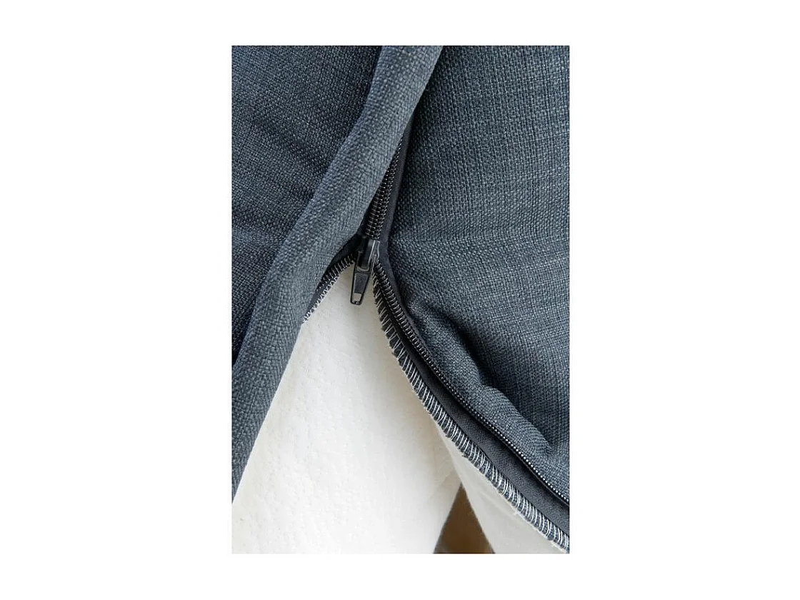 Canapé BZ Tissu matelas 12cm 140x190 Zilo-Couleur Bleu marine-Coffre de rangement Avec rangement