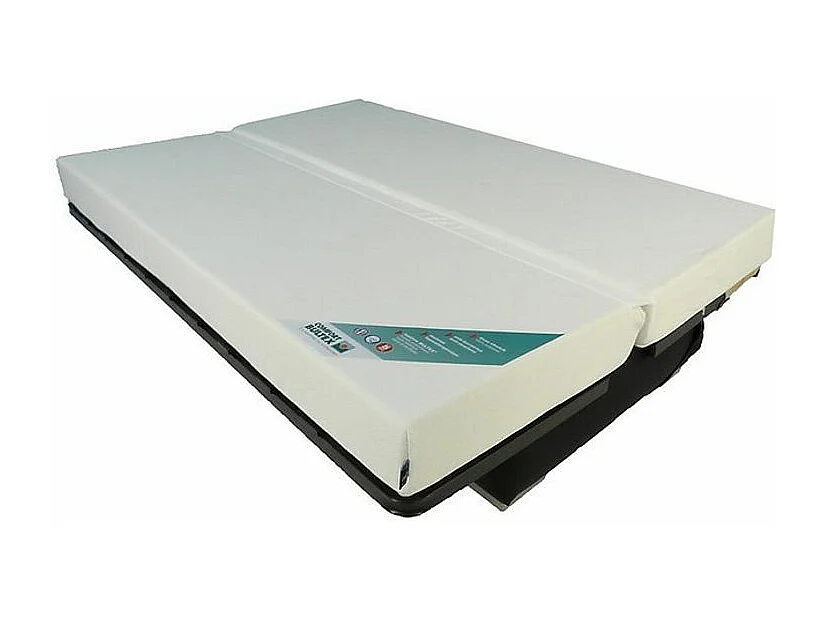 Banquette Clic Clac tissu matelas Bultex 14cm avec rangement Bary-Couleur Vert emeraude-130x190