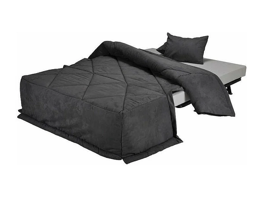 Banquette BZ microfibre matelas Bultex 15cm Master 140x200-Couleur Bleu