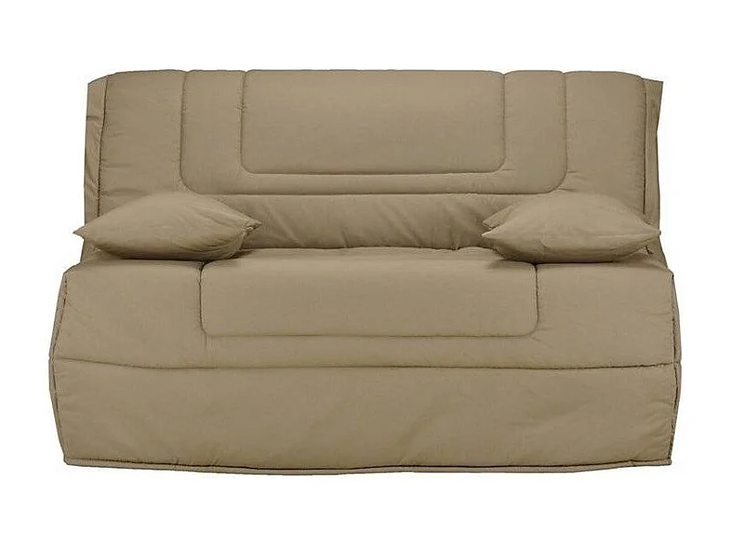 Banquette BZ tissu matelas Bultex 12cm 140x190 Bounty-Couleur Taupe