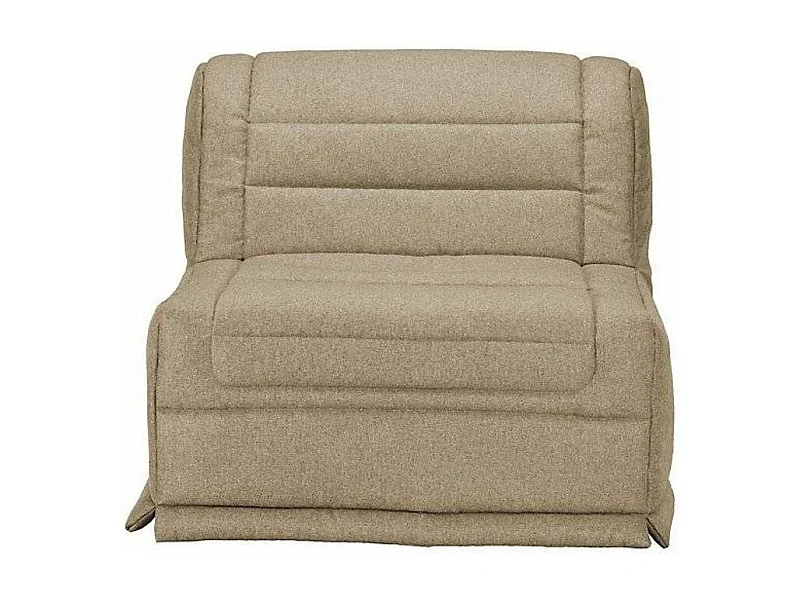 BZ fauteuil 1 zits 90x190 cm stoffen matras 12 cm Venus-Kleur Beige