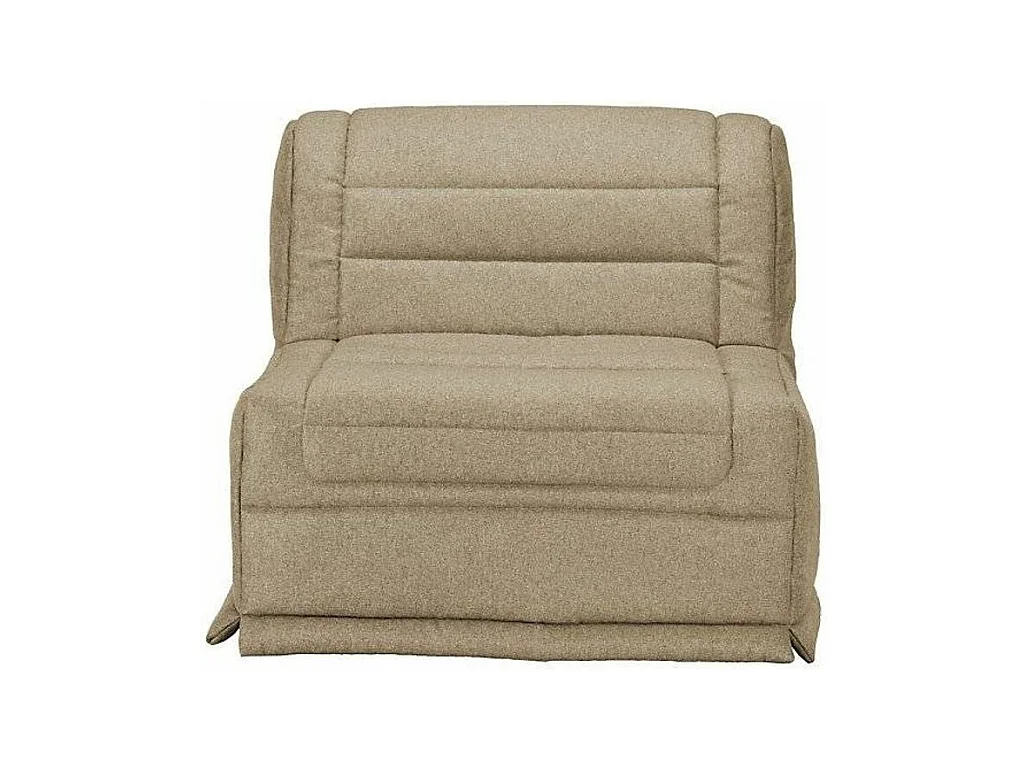 Fauteuil BZ 1 place 90x190 tissu matelas 12cm Venus-Couleur Beige