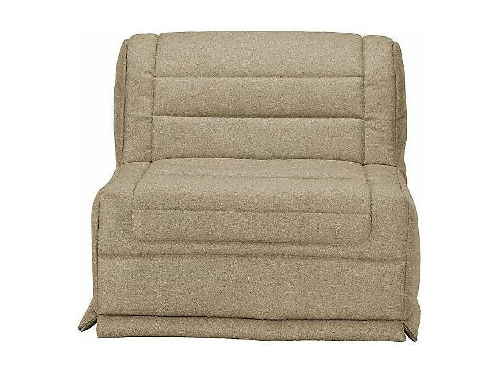 BZ fauteuil 1 zits 90x190 cm stoffen matras 12 cm Venus-Kleur Beige