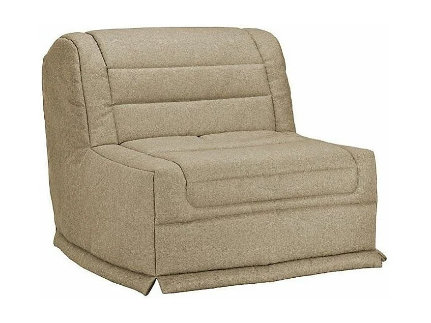 BZ fauteuil 1 zits 90x190 cm stoffen matras 12 cm Venus-Kleur Beige