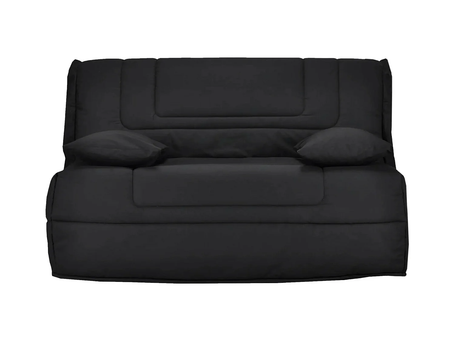 Banquette BZ tissu matelas Bultex 12cm 140x190 Bounty-Couleur Noir