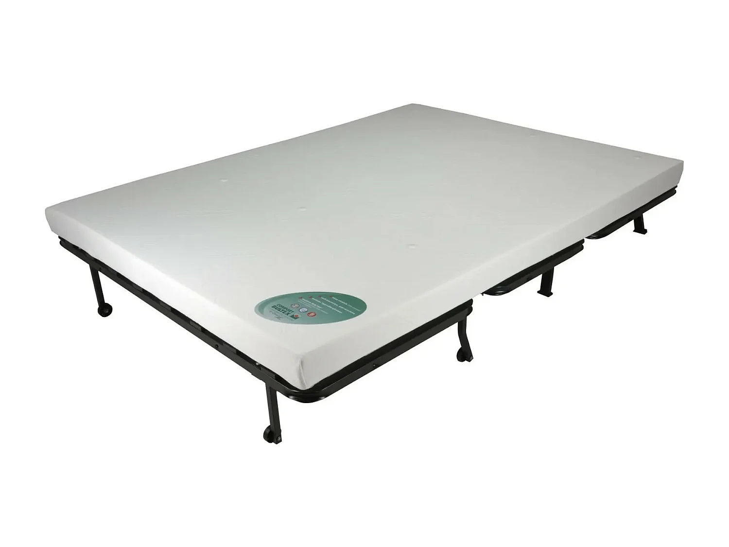 Banquette BZ tissu matelas Bultex 12cm 140x190 Bounty-Couleur Noir