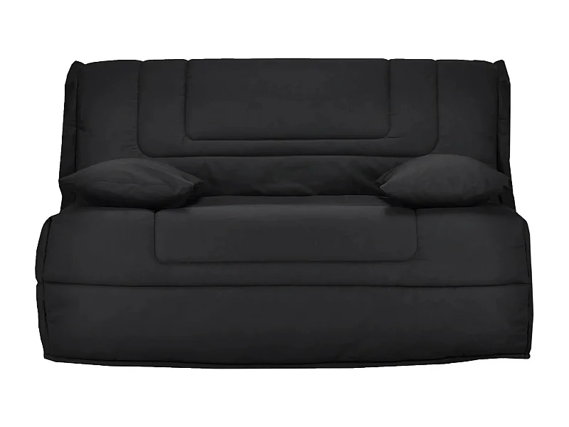 Banquette BZ tissu matelas Bultex 12cm 140x190 Bounty-Couleur Noir