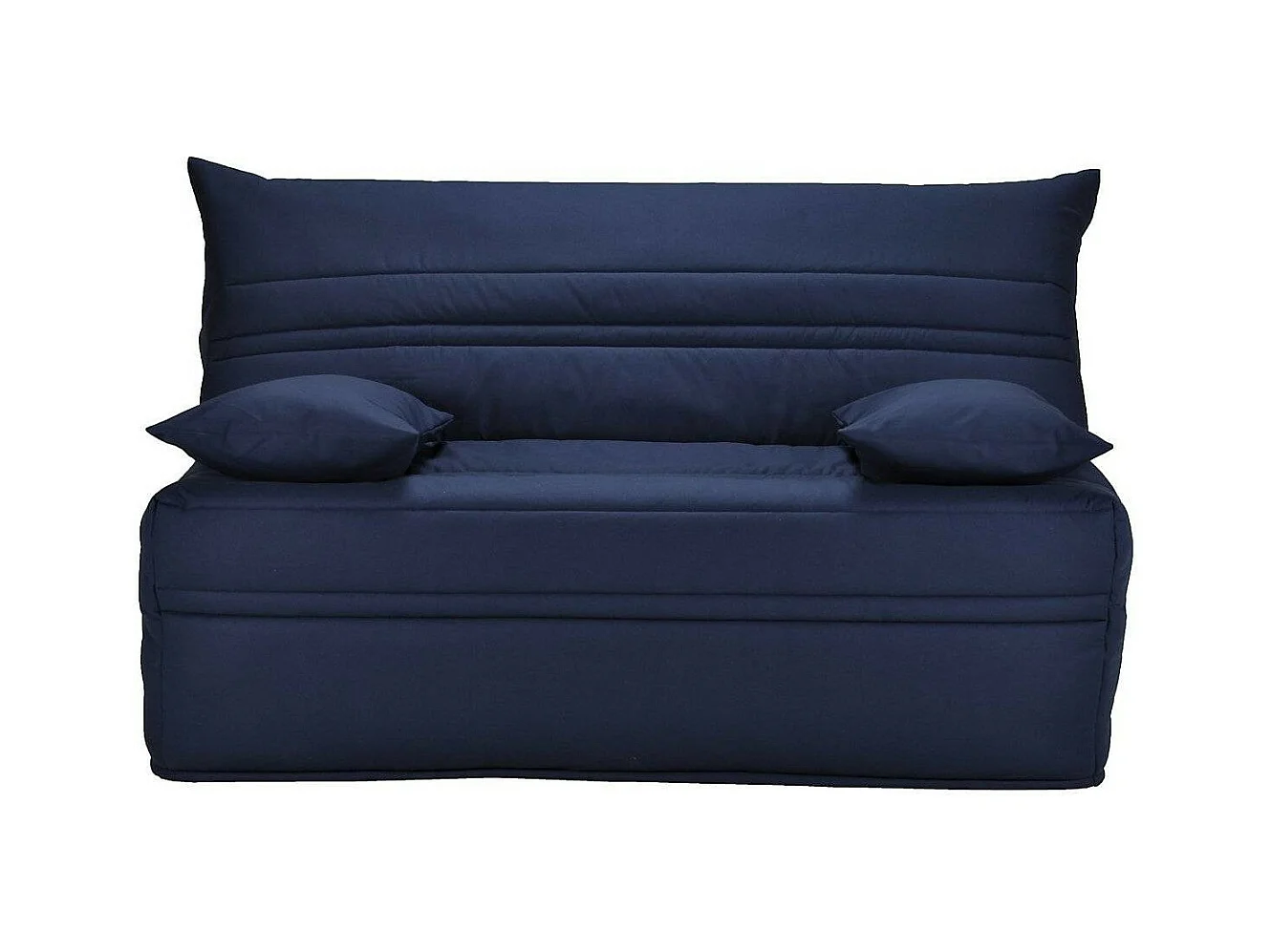 Banquette BZ tissu matelas Sofaconfort 9cm Optale 143cm-Couleur Bleu foncé