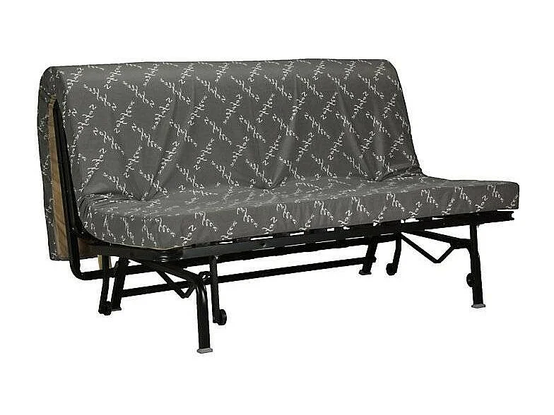 Banquette BZ tissu matelas Sofaconfort 9cm Optale 143cm-Couleur Bleu foncé