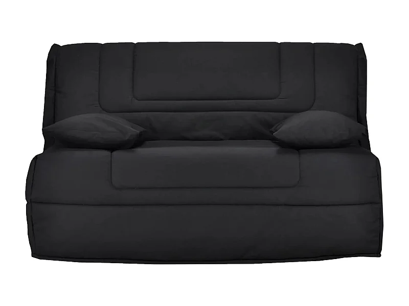 Banquette BZ tissu matelas Bultex 12cm 140x190 Bounty-Couleur Noir