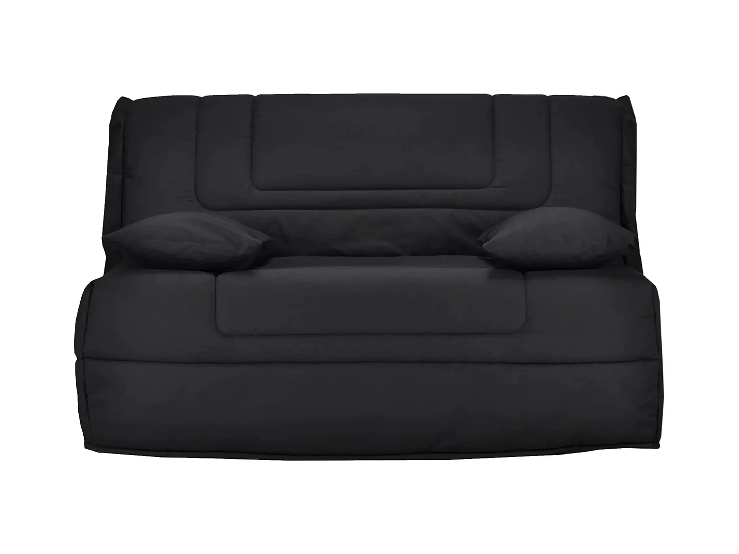 Banquette BZ tissu matelas Bultex 12cm 140x190 Bounty-Couleur Noir