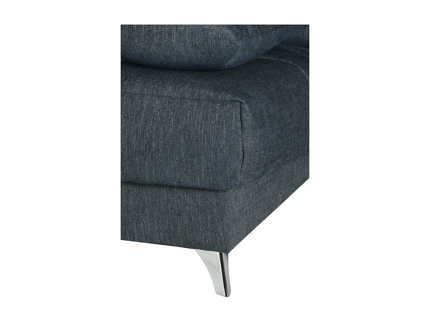 Banquette Clic-clac tissu 130x190 matelas Starflex 13cm avec rangement Malax-Couleur Gris perle