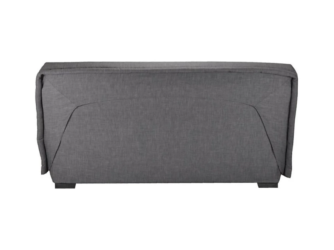 Banquette Clic-clac tissu 130x190 matelas Bultex 14cm avec rangement Boky-Couleur Gris