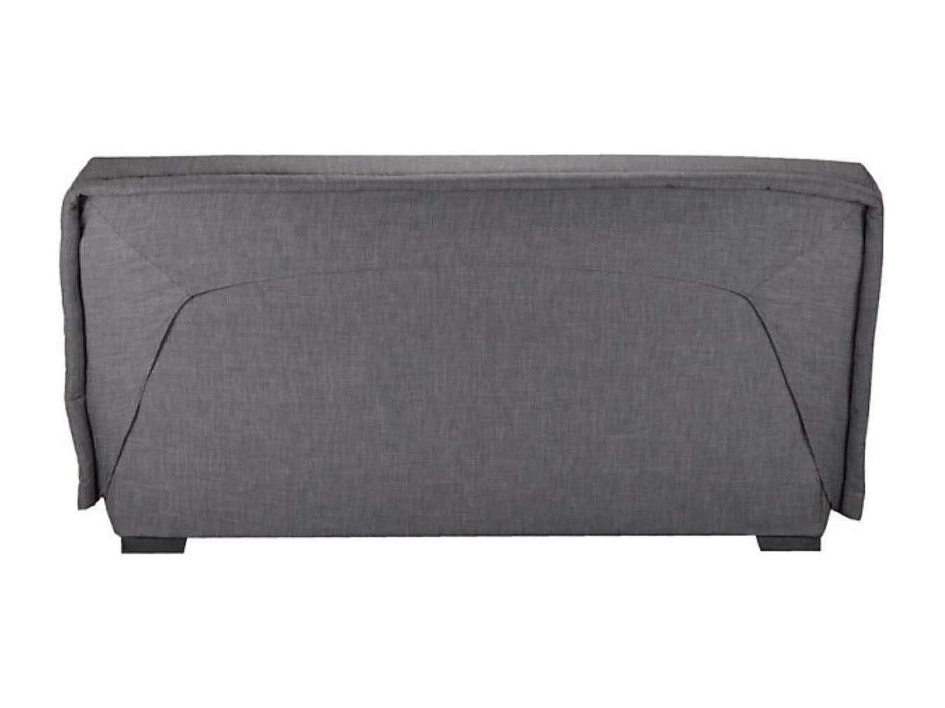 Banquette Clic-clac tissu 130x190 matelas Bultex 14cm avec rangement Boky-Couleur Gris