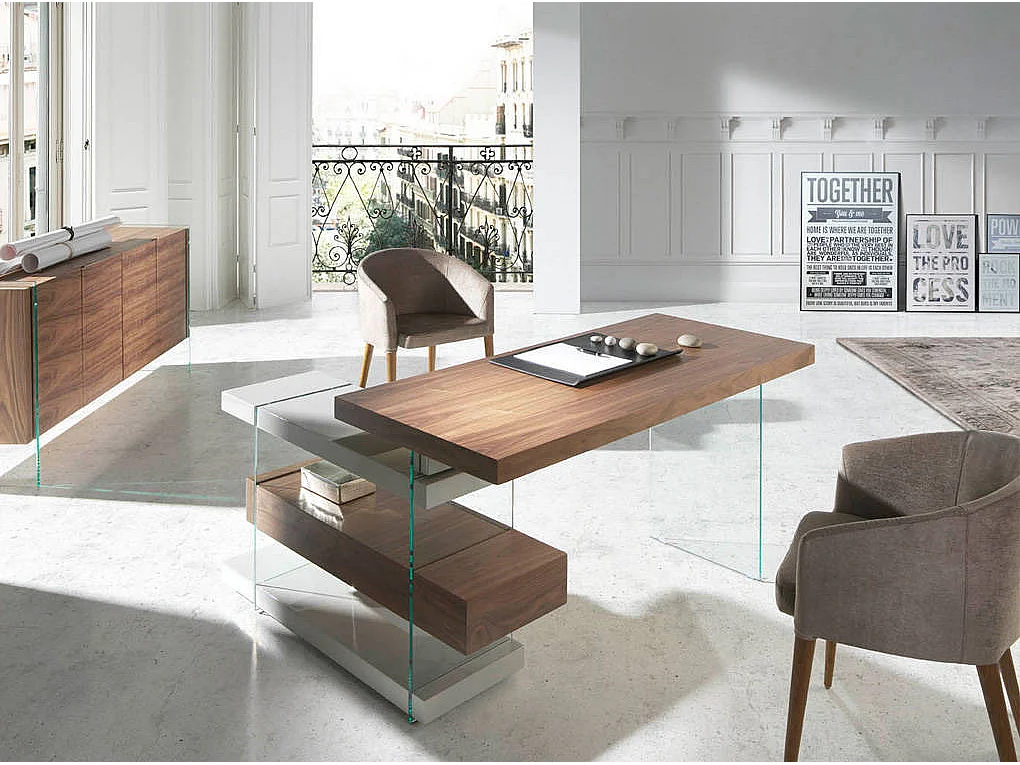 Chaise en bois de frêne et tissu beige Amandine - Lot de 2-Couleur Aqua 00 Blanc